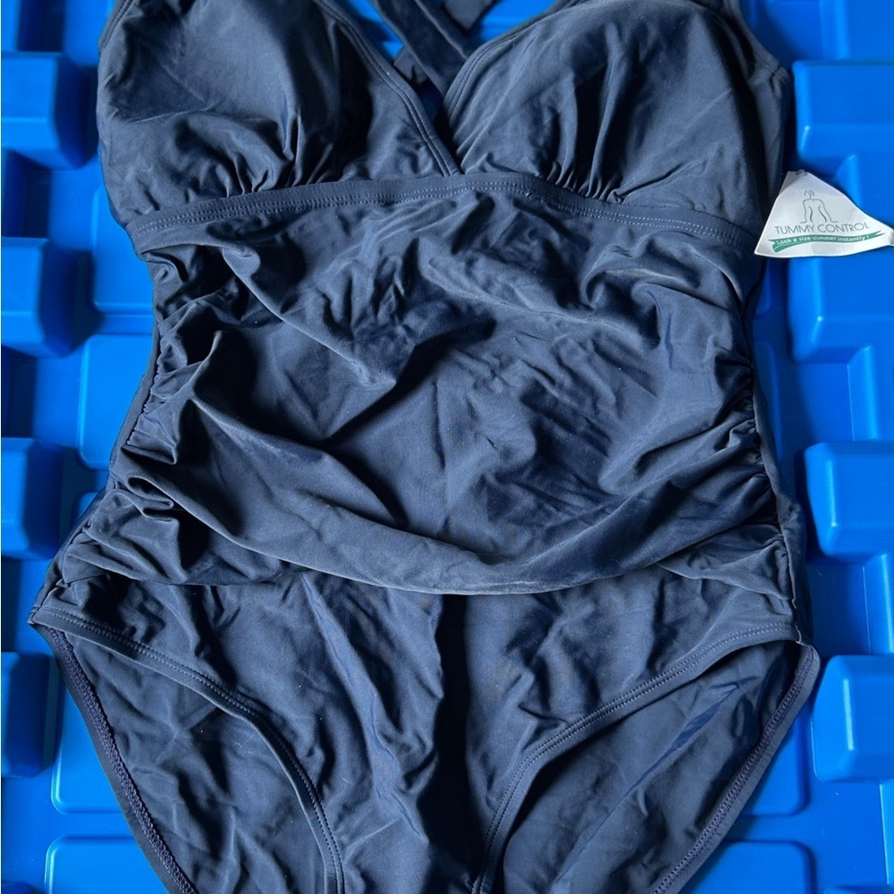 3 for $40 Navy Blue One-Piece Swimsuit Tummy Control